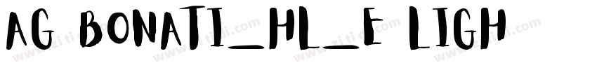 AG Bonati_HL_E Ligh字体转换